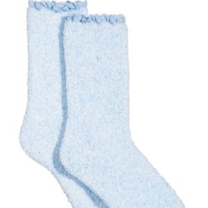 2-PAIRS Charter Club Lace-Trim Butter Socks Blue